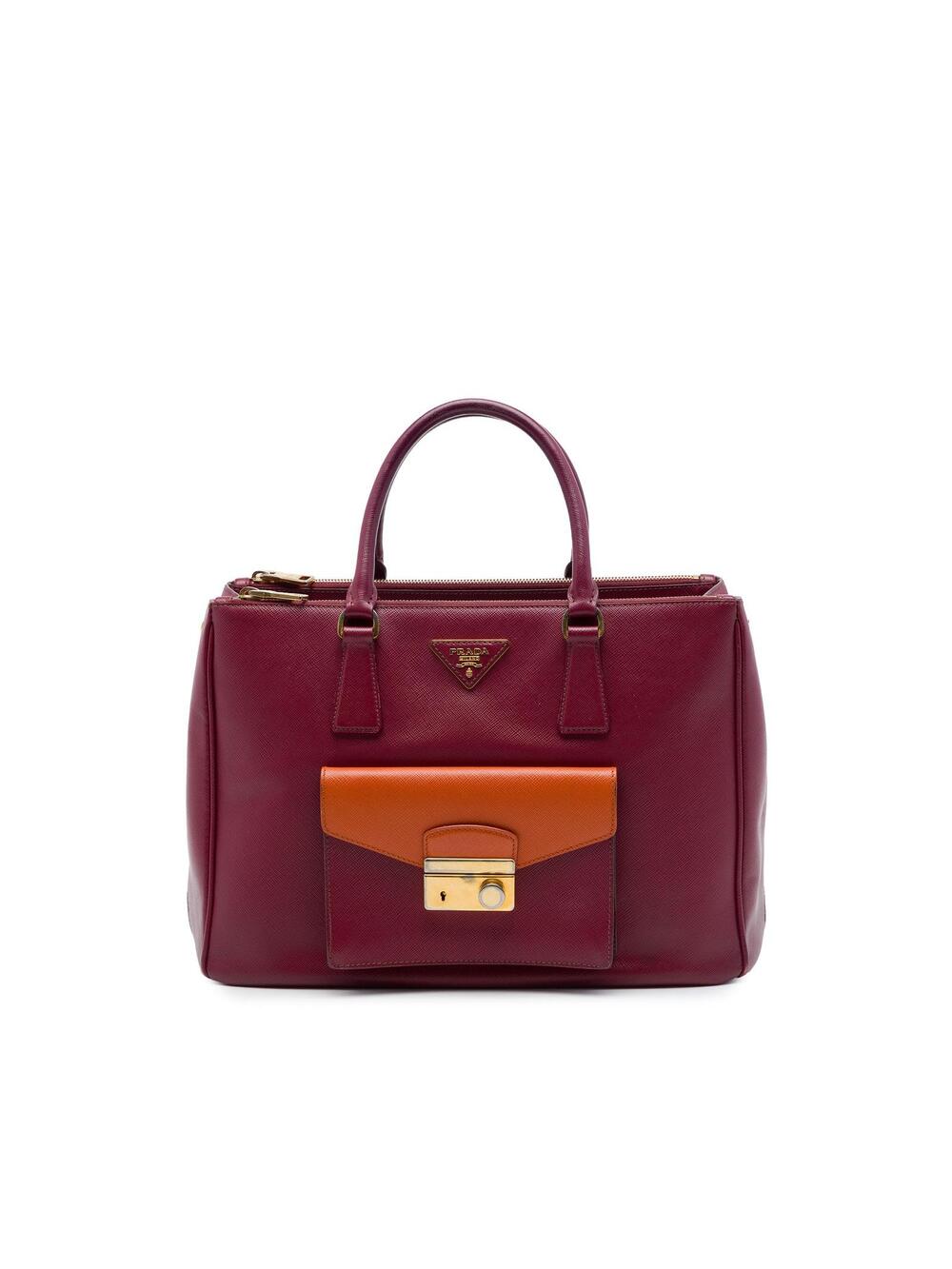 Prada Bicolor Saffiano Lux Galleria #368393P76B